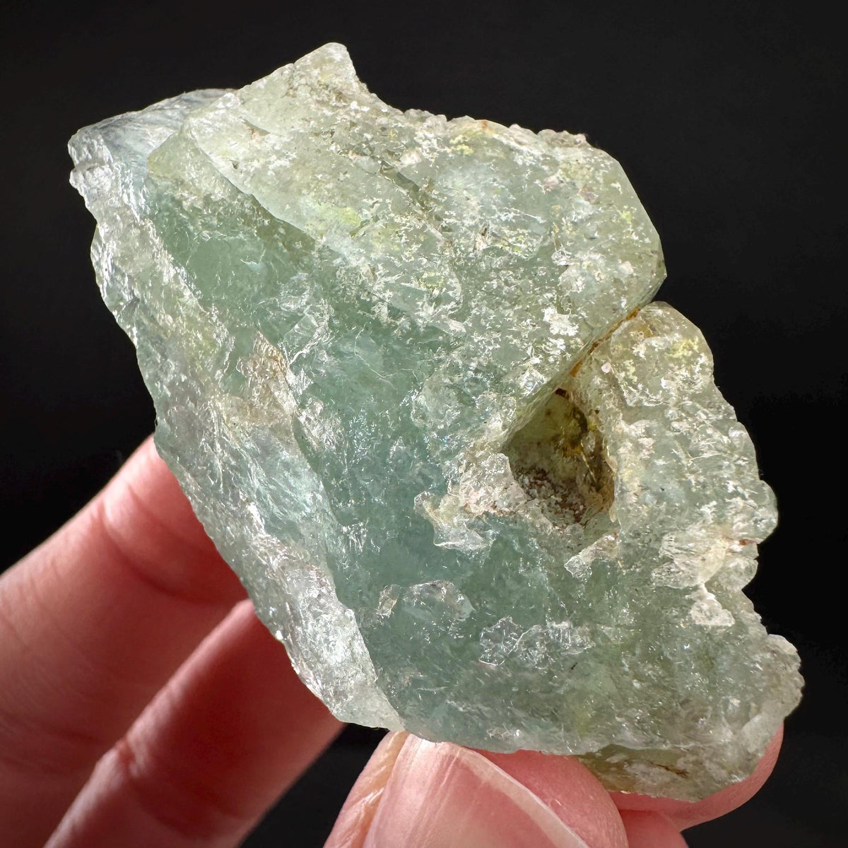 Beryl var. Aquamarine | natural blue crystal, mineral specimen from Namibia