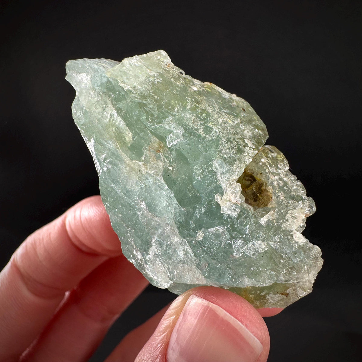Beryl var. Aquamarine | natural blue crystal, mineral specimen from Namibia