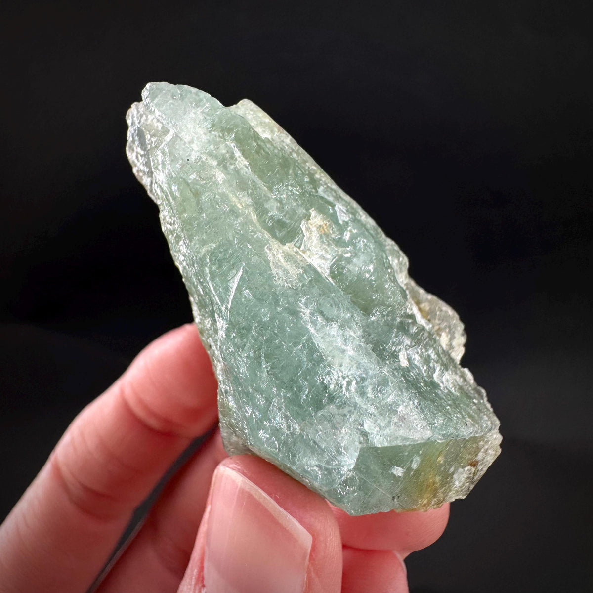 Beryl var. Aquamarine | natural blue crystal, mineral specimen from Namibia