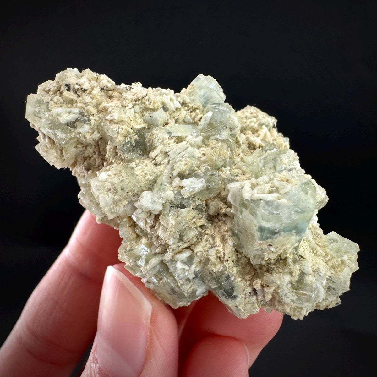 Beryl var. Goshenite | natural crystal cluster, mineral specimen from Namibia