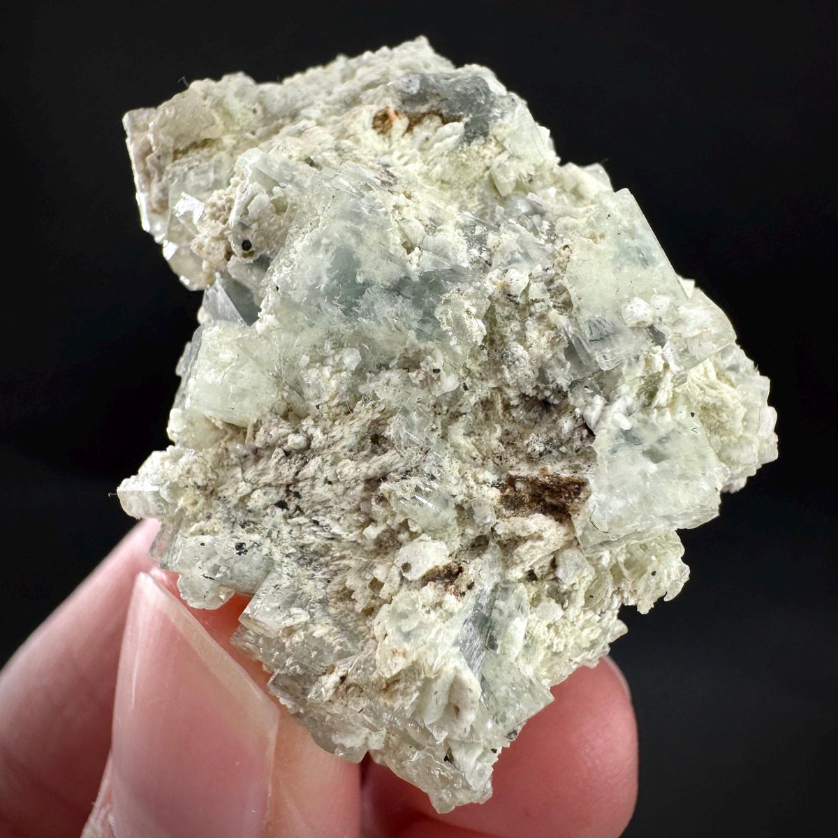 Beryl var. Goshenite | natural crystal cluster, mineral specimen from Namibia