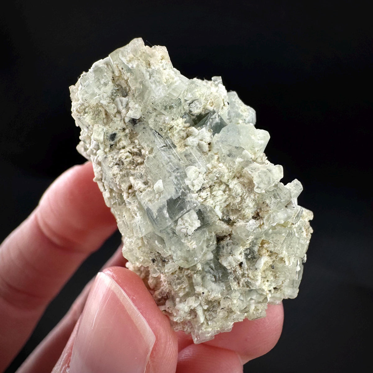 Beryl var. Goshenite | natural crystal cluster, mineral specimen from Namibia