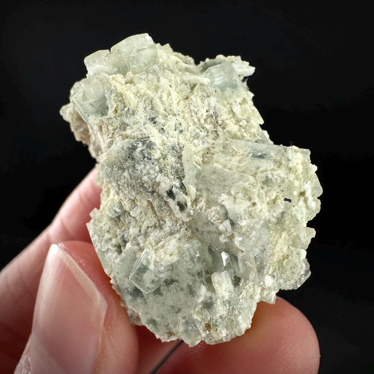 Beryl var. Goshenite | natural crystal cluster, mineral specimen from Namibia