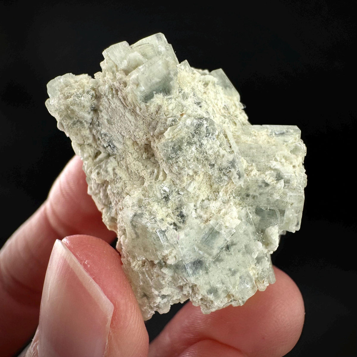 Beryl var. Goshenite | natural crystal cluster, mineral specimen from Namibia