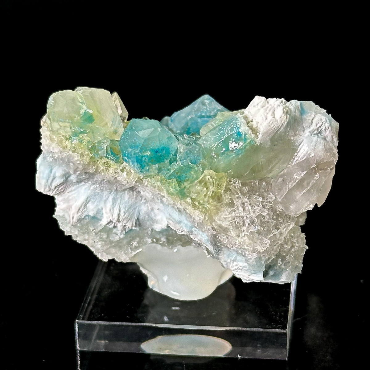Plancheite in Quartz | Blue Crystal, Mineral Specimen from Congo
