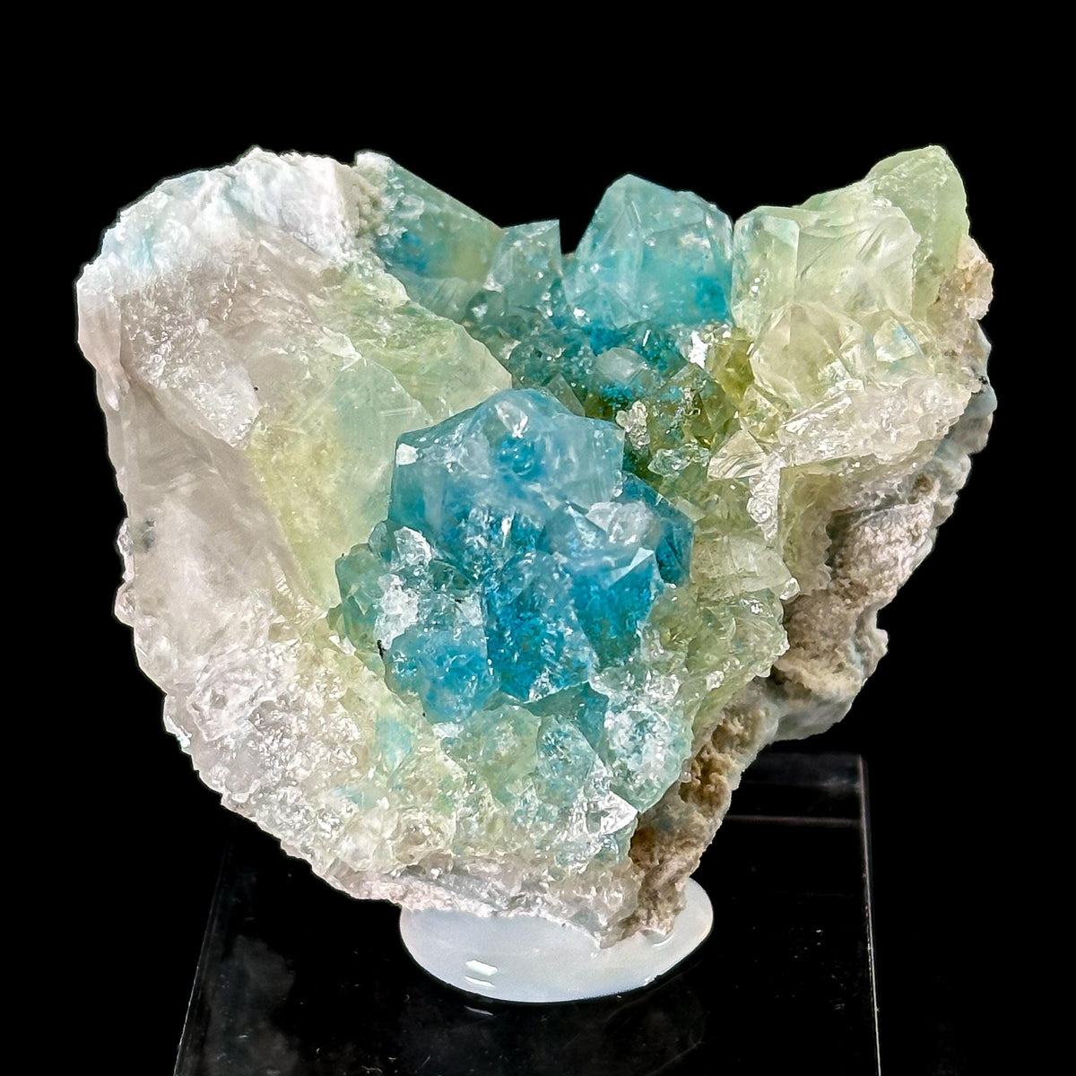 Plancheite in Quartz | Blue Crystal, Mineral Specimen from Congo