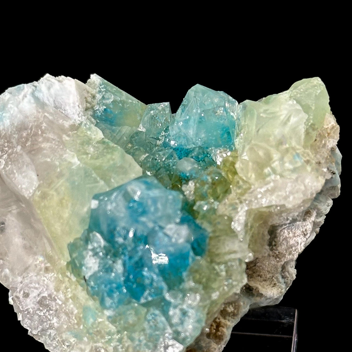 Plancheite in Quartz | Blue Crystal, Mineral Specimen from Congo