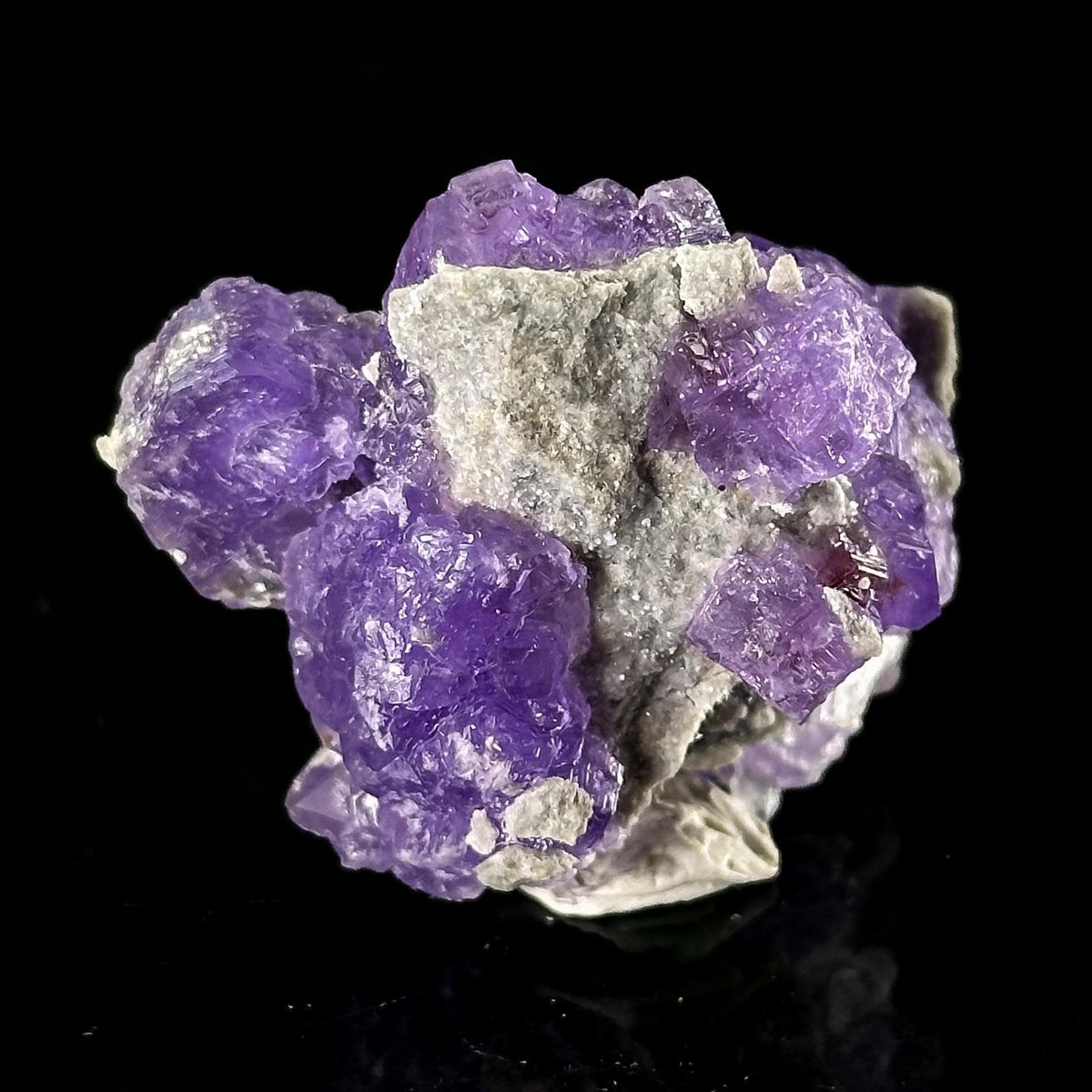 Coquimbite | purple crystal, rare mineral specimen from Italy