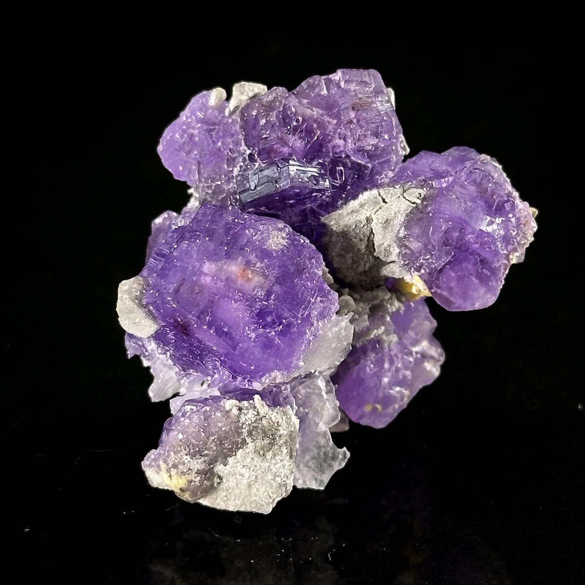 Coquimbite | purple crystal, rare mineral specimen from Italy