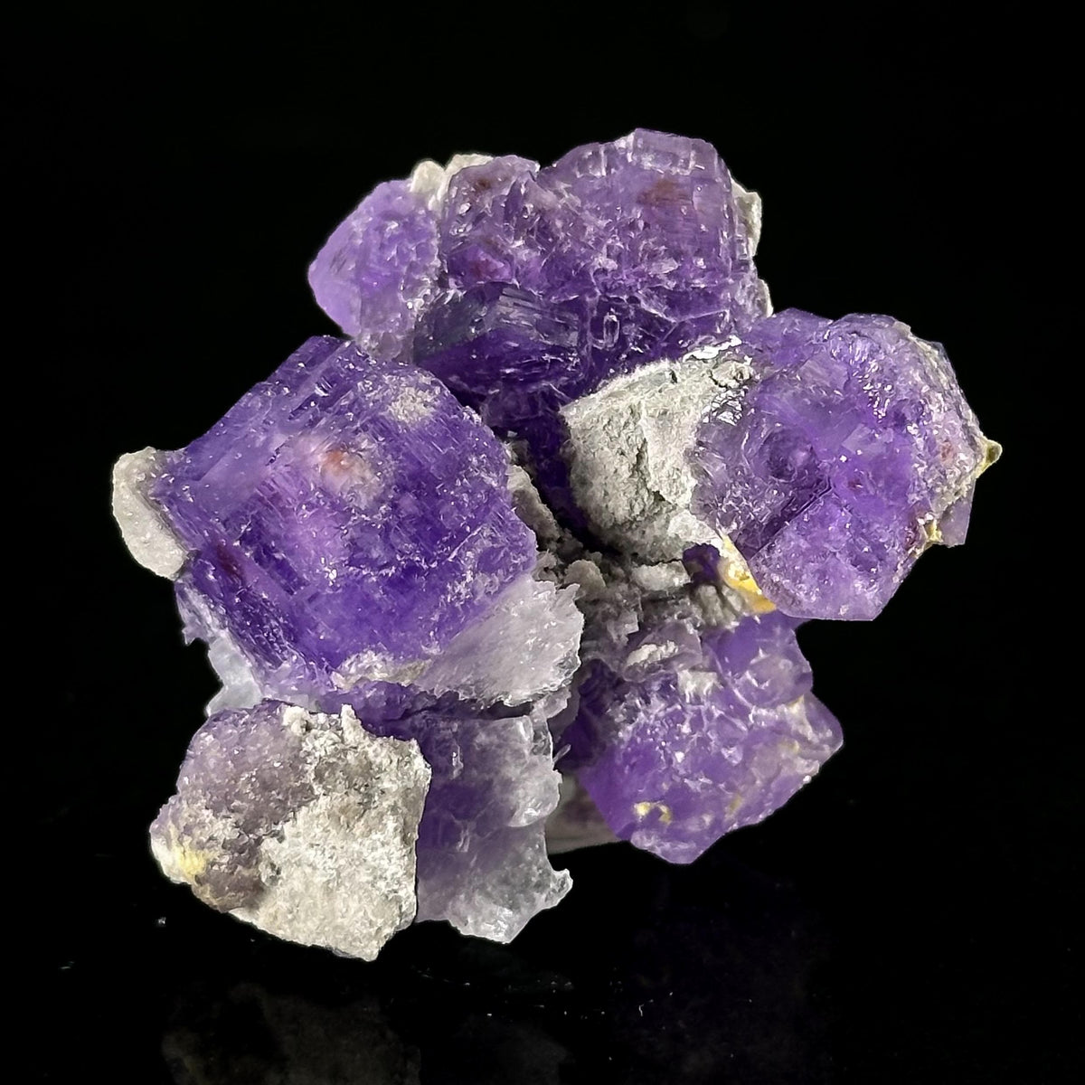 Coquimbite | purple crystal, rare mineral specimen from Italy