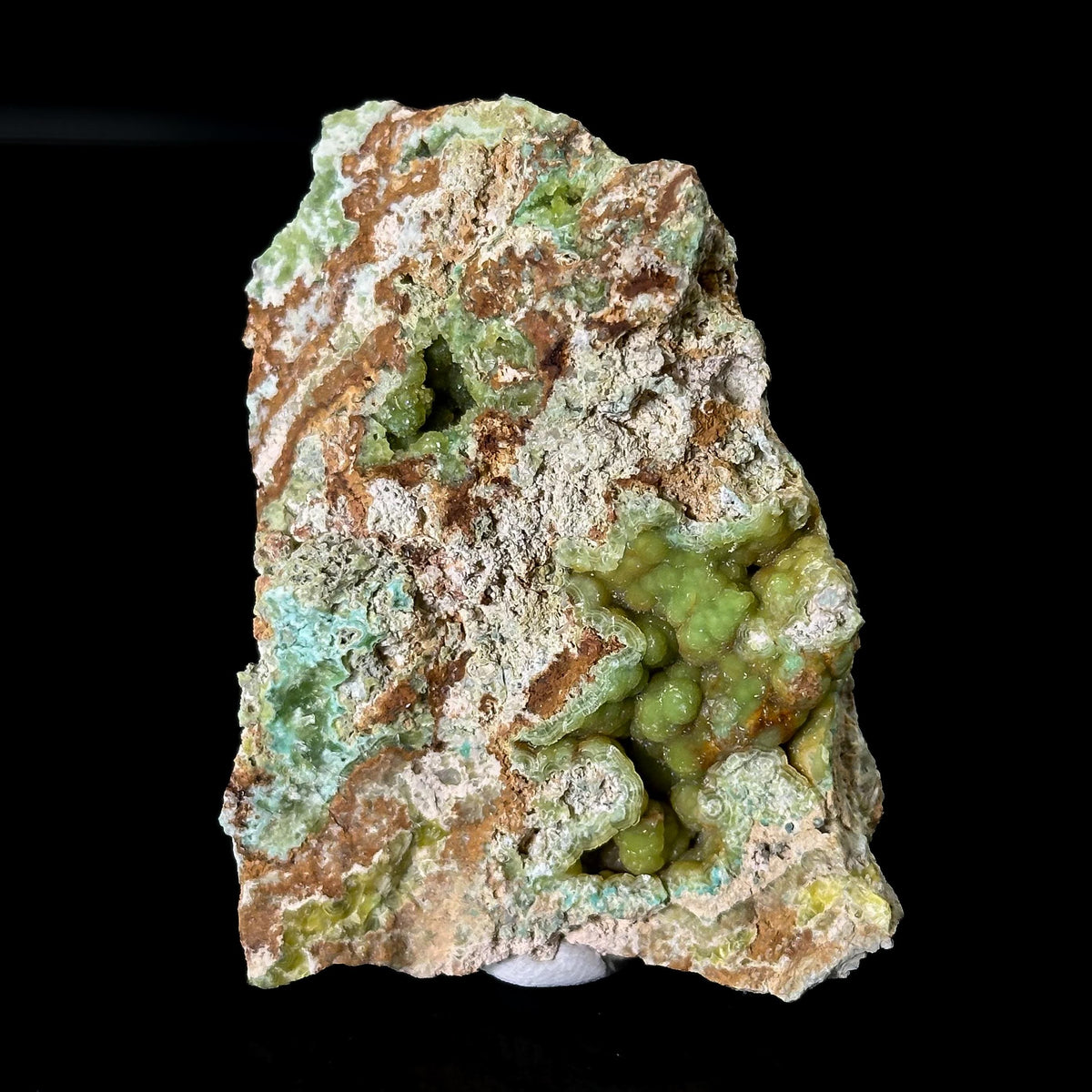 Wavellite with Turquoise | green crystal, mineral specimen from Spain