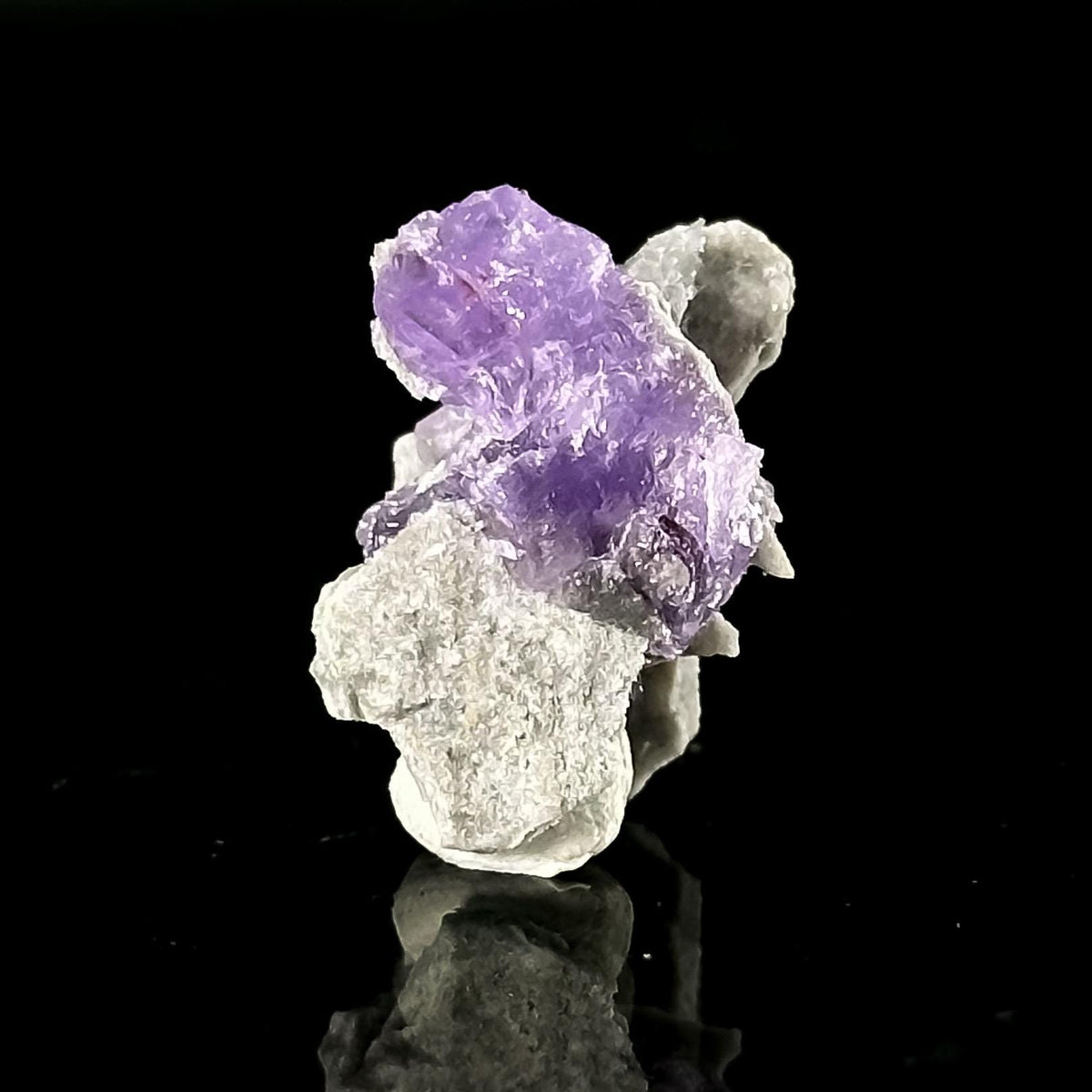 Coquimbite | purple crystal, rare mineral specimen from Italy