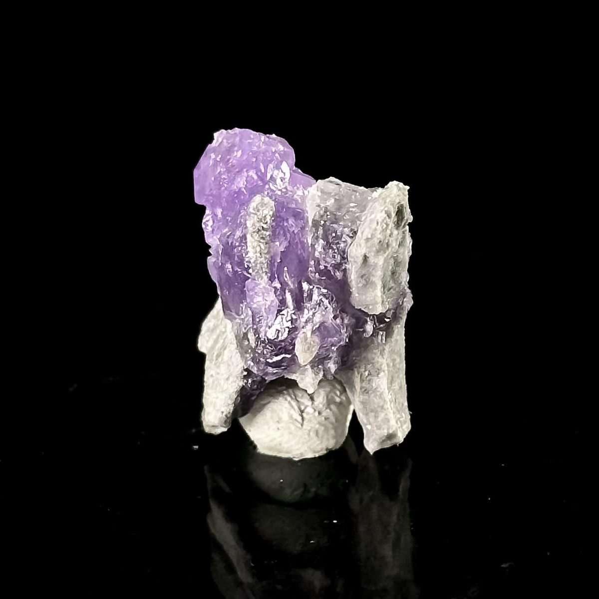 Coquimbite | purple crystal, rare mineral specimen from Italy