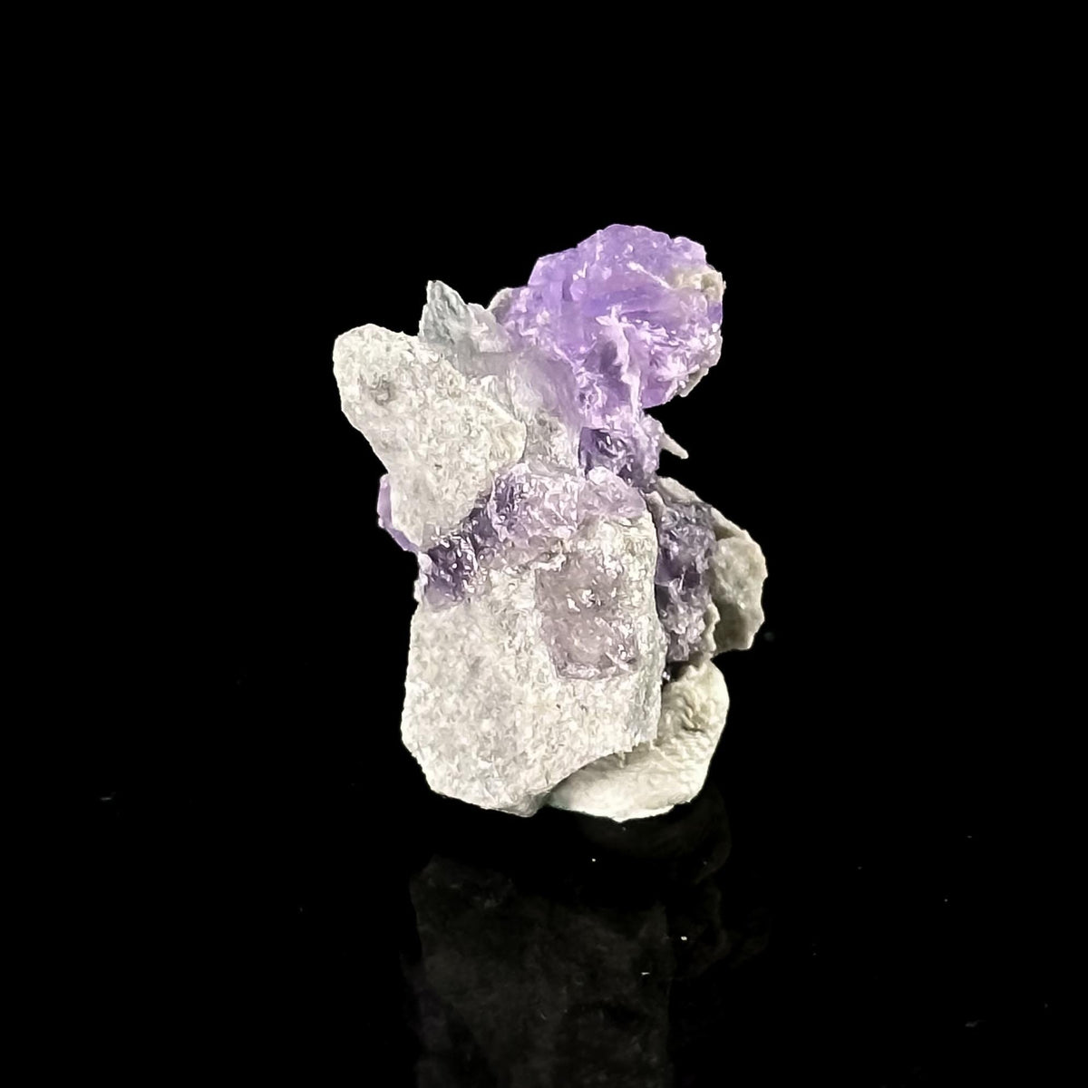 Coquimbite | purple crystal, rare mineral specimen from Italy