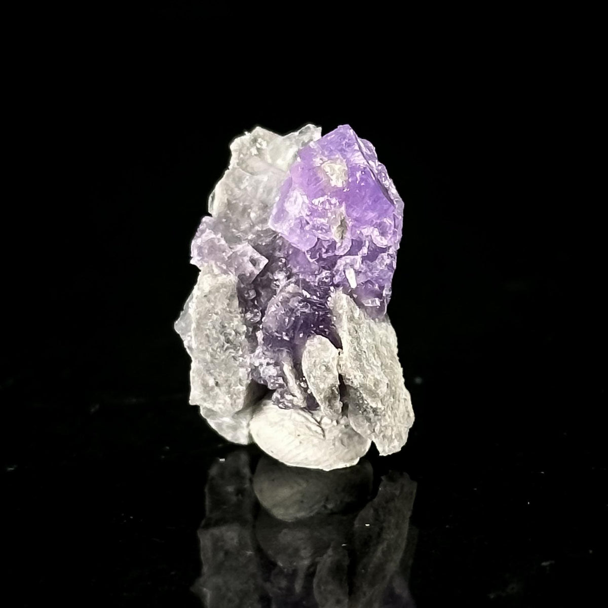 Coquimbite | purple crystal, rare mineral specimen from Italy