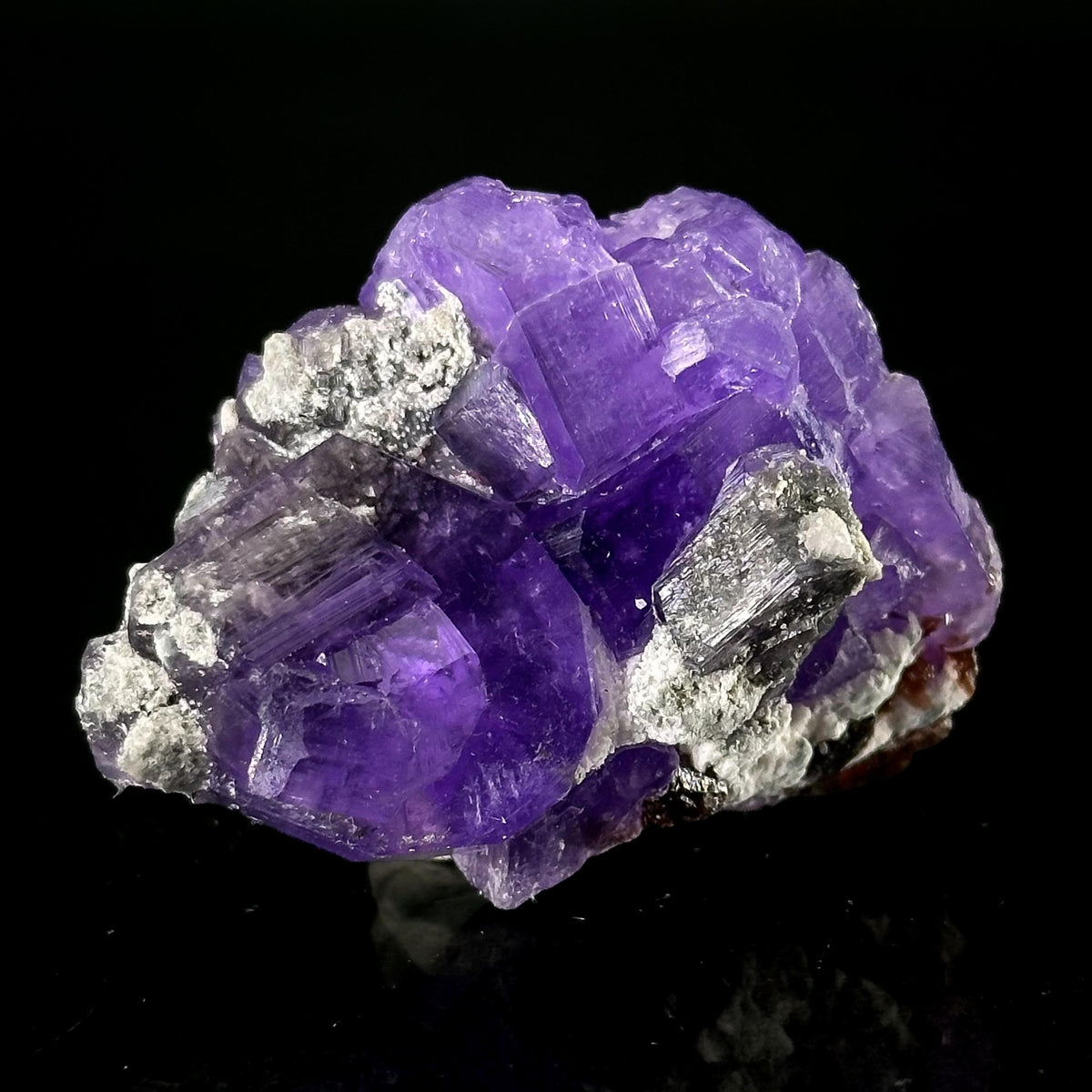 Coquimbite | purple crystal, rare mineral specimen from Italy