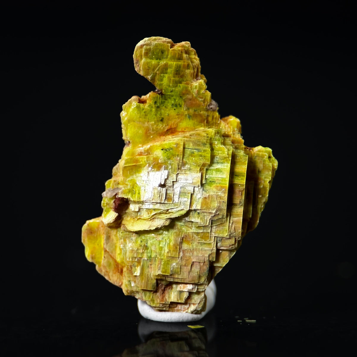 Uranocircite | fluorescent UV reactive crystal, rare mineral specimen from Germany