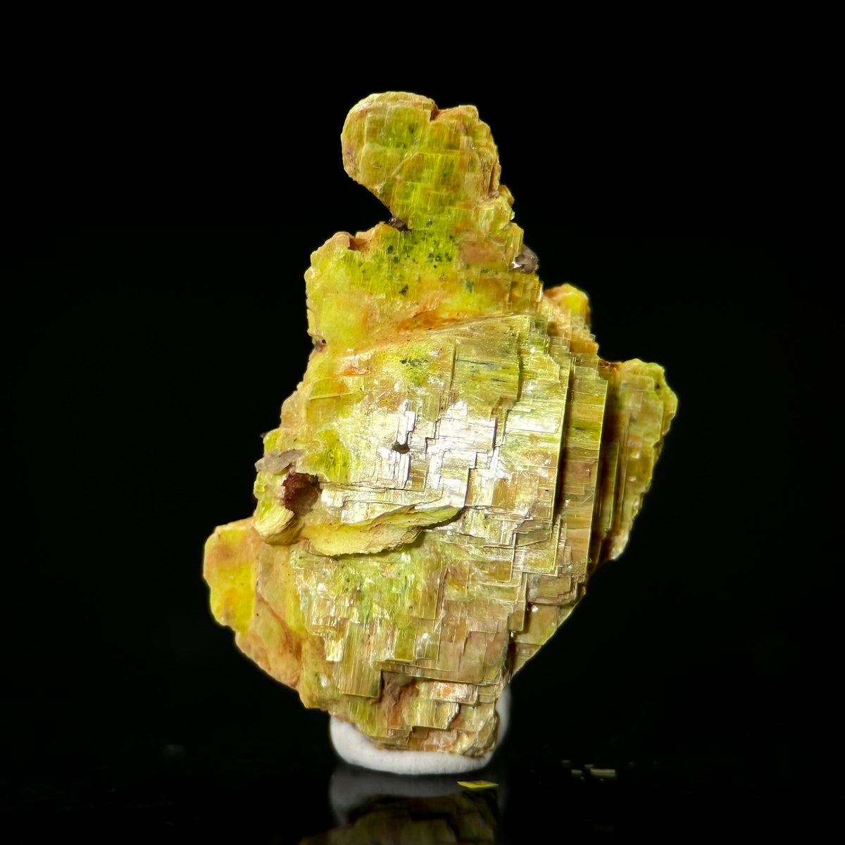 Uranocircite | fluorescent UV reactive crystal, rare mineral specimen from Germany