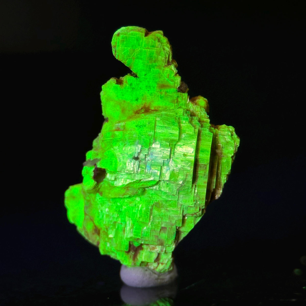 Uranocircite | fluorescent UV reactive crystal, rare mineral specimen from Germany