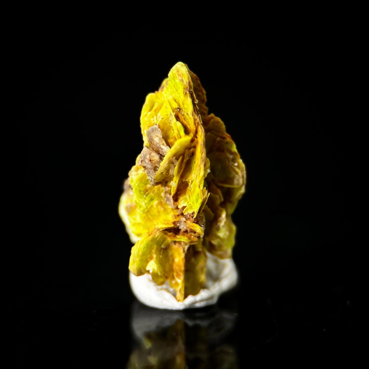 Uranocircite | fluorescent UV reactive crystal, rare mineral specimen from Germany