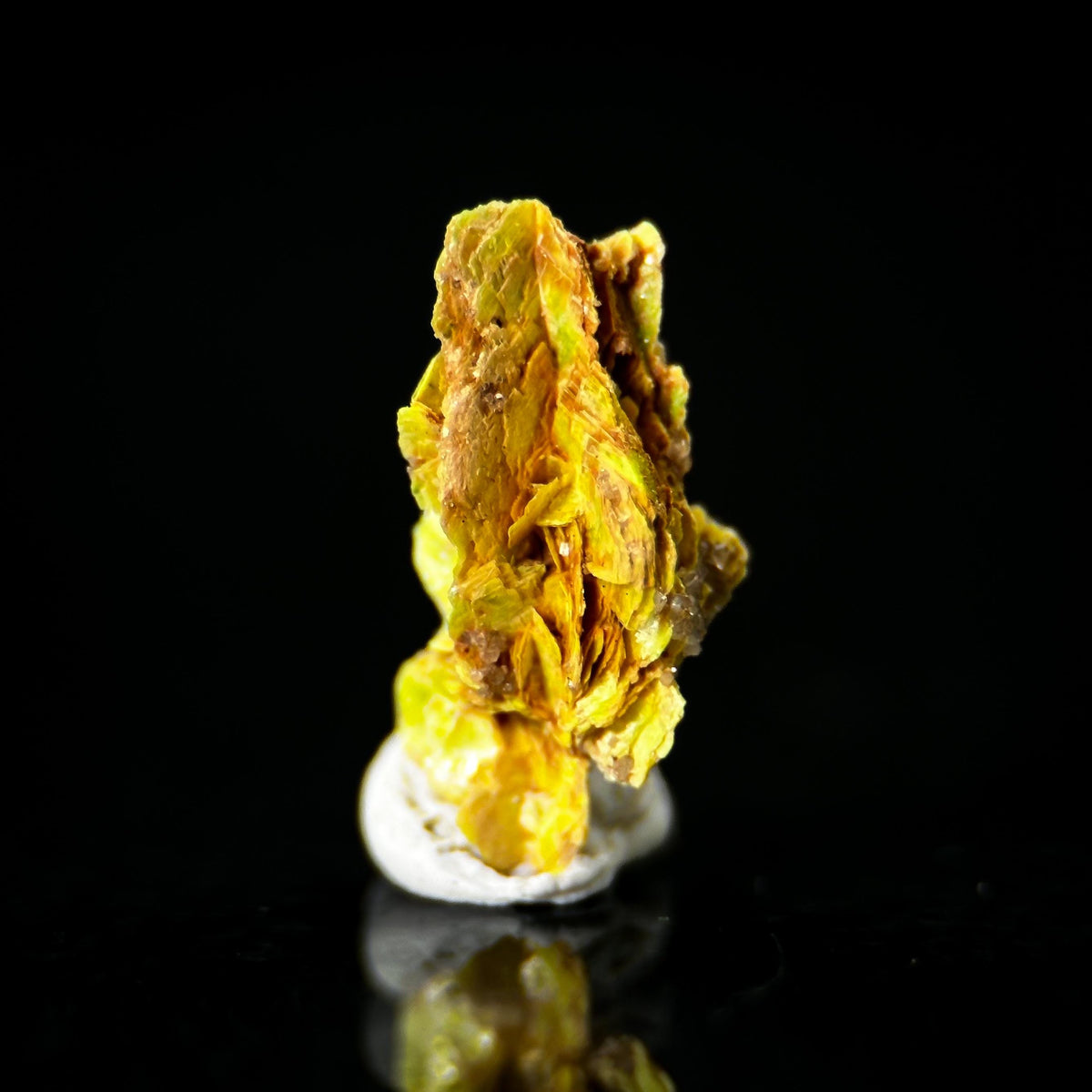 Uranocircite | fluorescent UV reactive crystal, rare mineral specimen from Germany