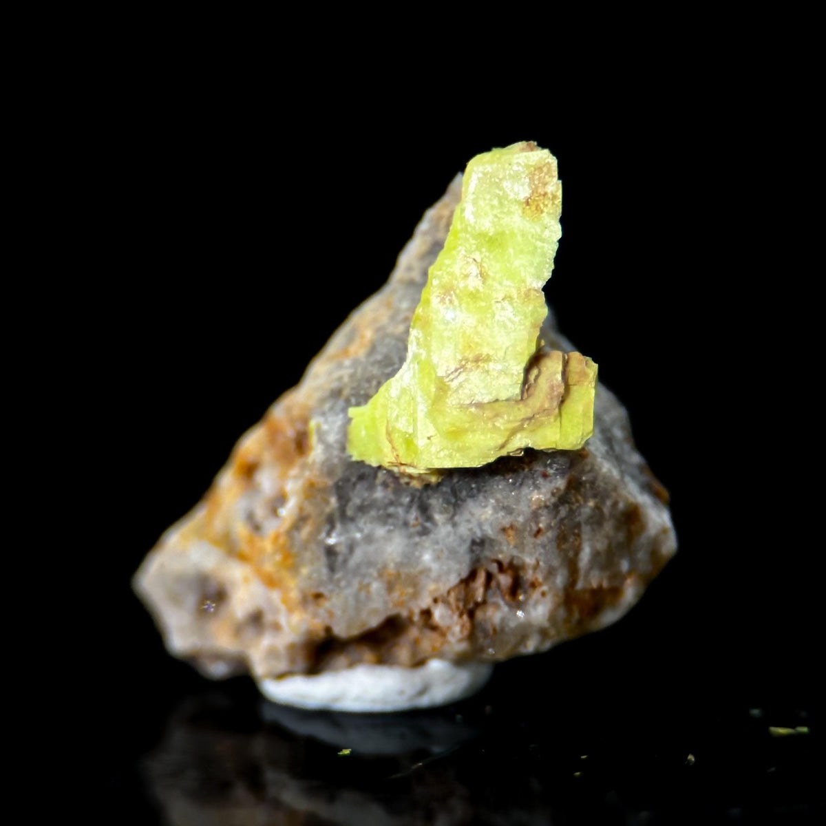 Uranocircite | fluorescent UV reactive crystal, rare mineral specimen from Germany