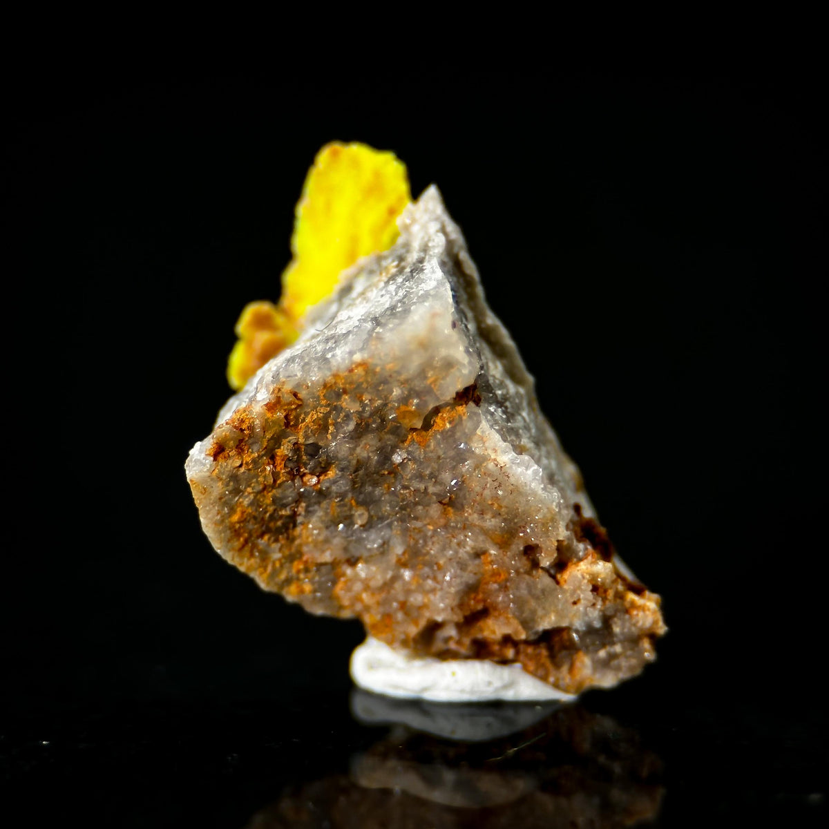 Uranocircite | fluorescent UV reactive crystal, rare mineral specimen from Germany