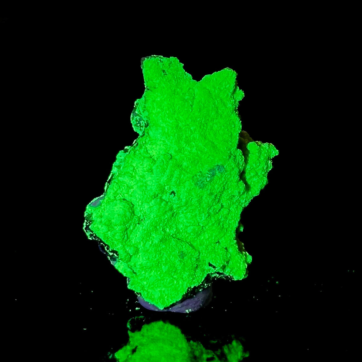 Autun | fluorescent UV reactive crystal, rare mineral specimen from Portugal