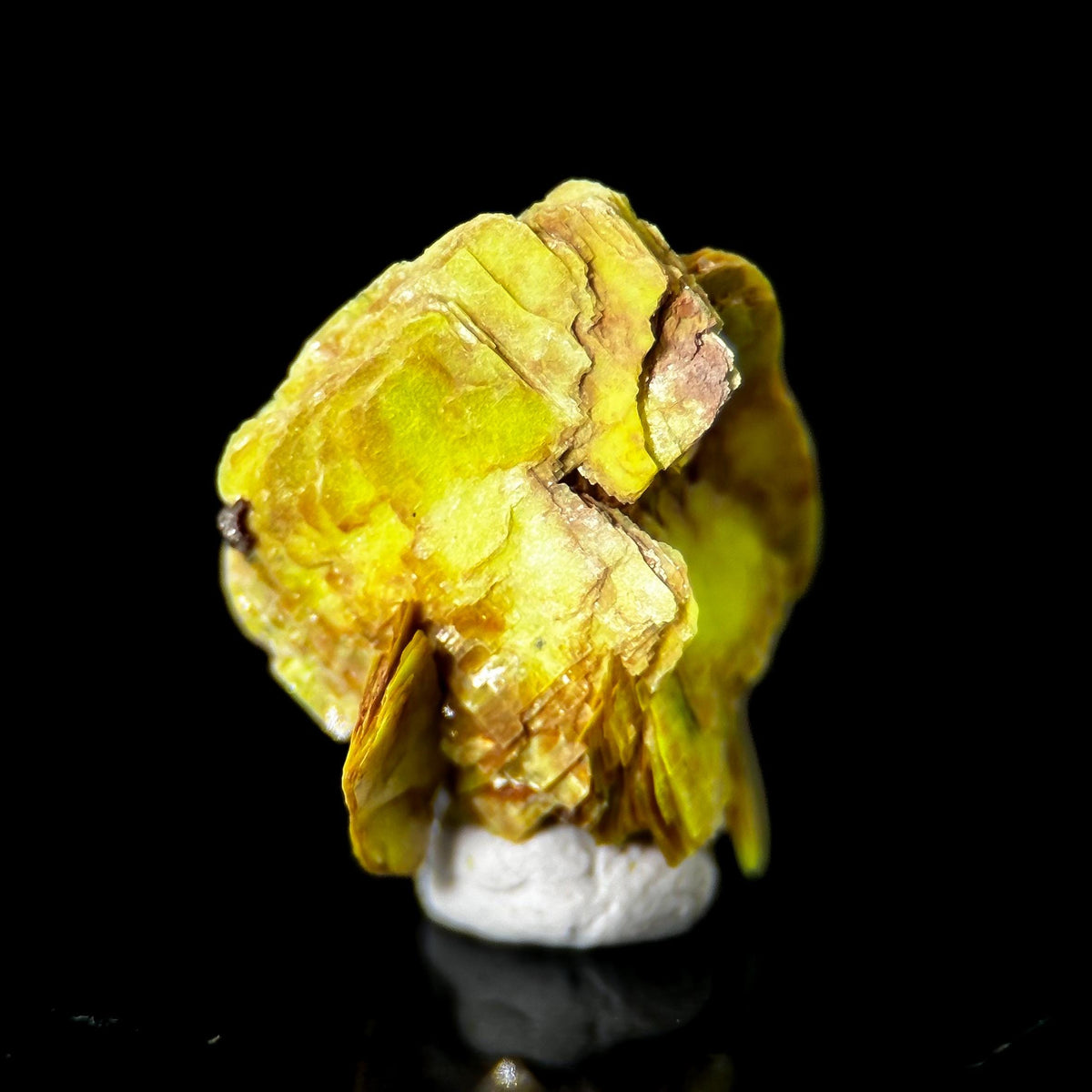 Uranocircite | fluorescent UV reactive crystal, rare mineral specimen from Germany