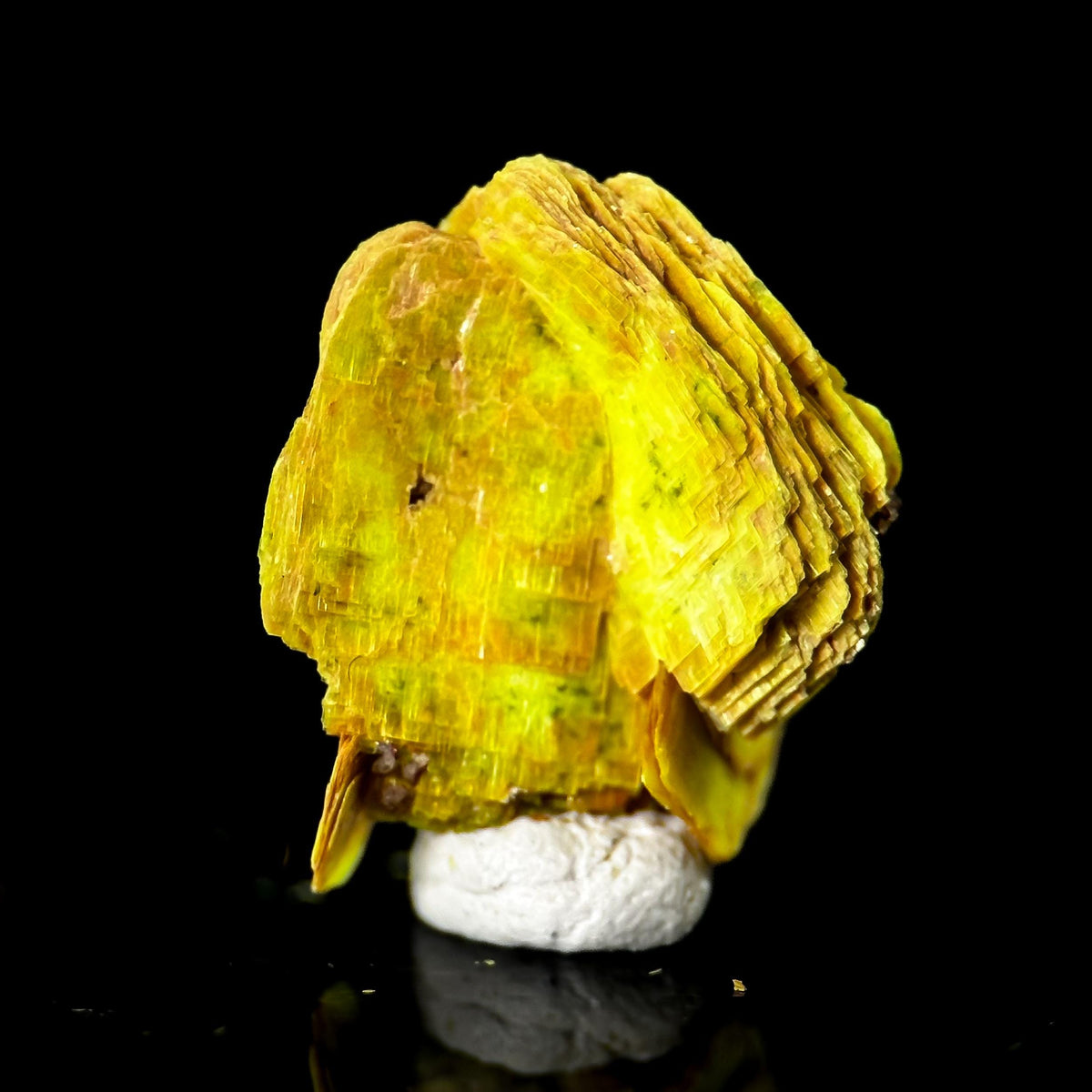 Uranocircite | fluorescent UV reactive crystal, rare mineral specimen from Germany