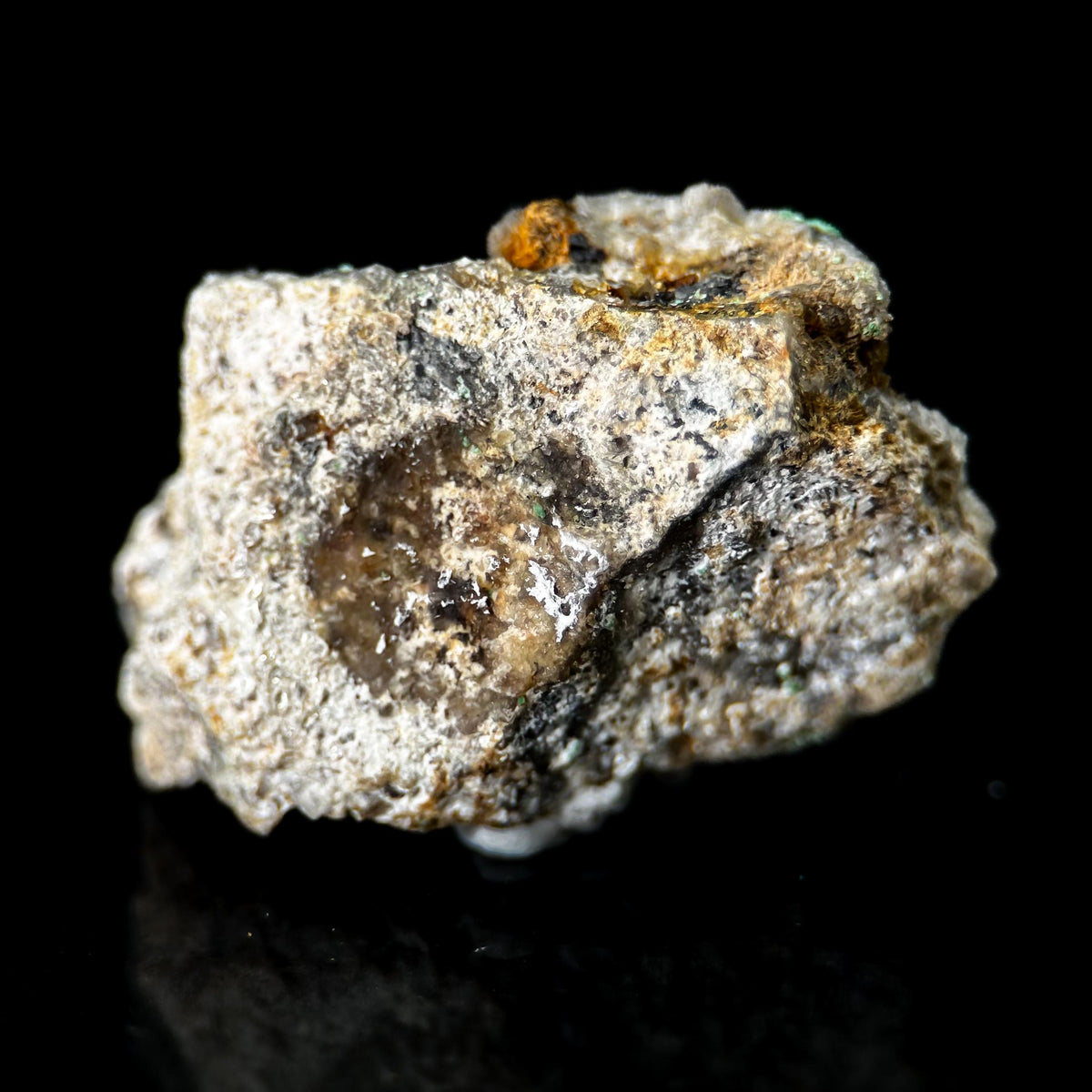 Torbernite | green crystals on matrix, rare mineral specimen from France