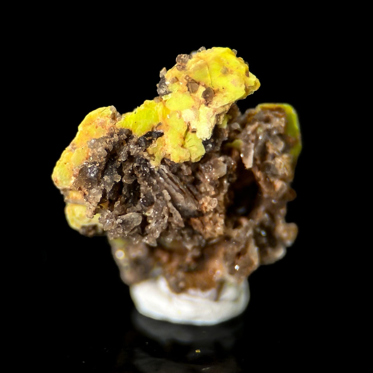 Uranocircite | fluorescent UV reactive crystal, rare mineral specimen from Germany