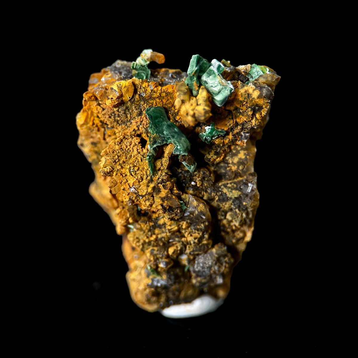 Torbernite | green crystals on matrix, rare mineral specimen from France