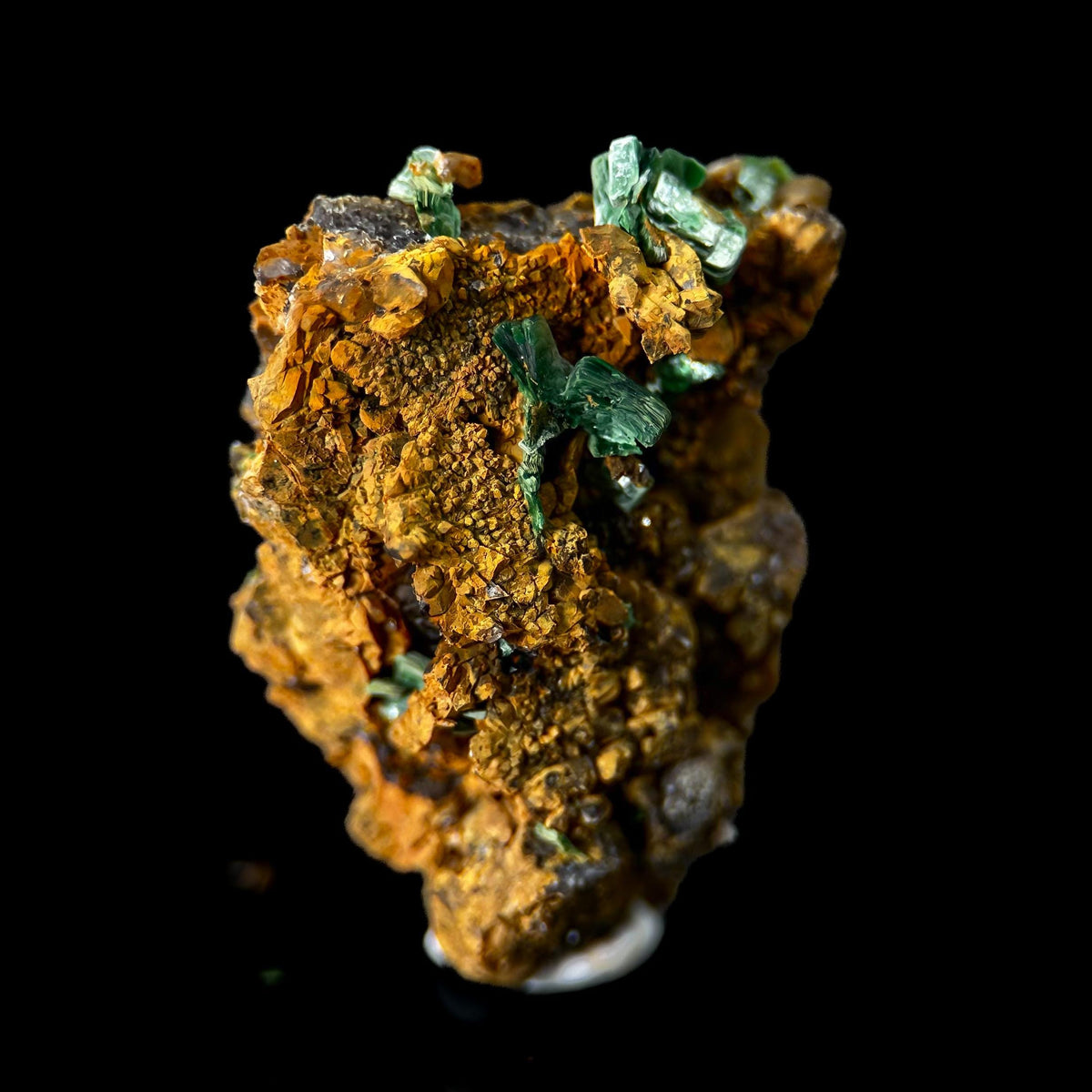 Torbernite | green crystals on matrix, rare mineral specimen from France
