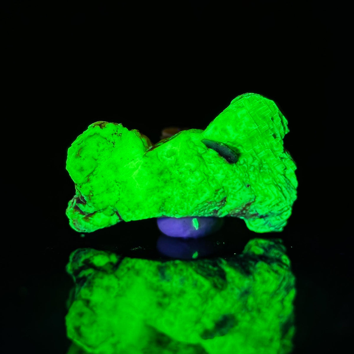 Uranocircite | fluorescent UV reactive crystal, rare mineral specimen from Germany