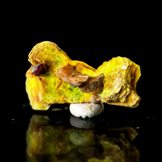 Uranocircite | fluorescent UV reactive crystal, rare mineral specimen from Germany