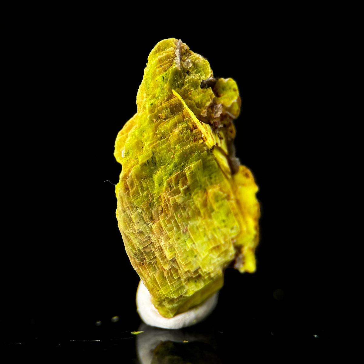 Uranocircite | fluorescent UV reactive crystal, rare mineral specimen from Germany
