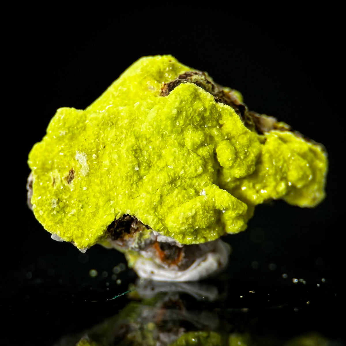 Autun | fluorescent UV reactive crystal, rare mineral specimen from Portugal