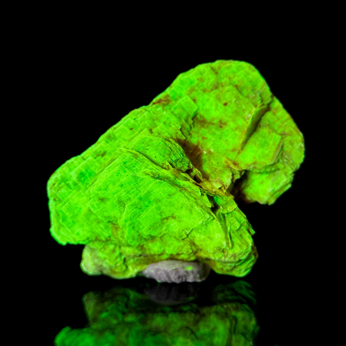 Uranocircite | fluorescent UV reactive crystal, rare mineral specimen from Germany