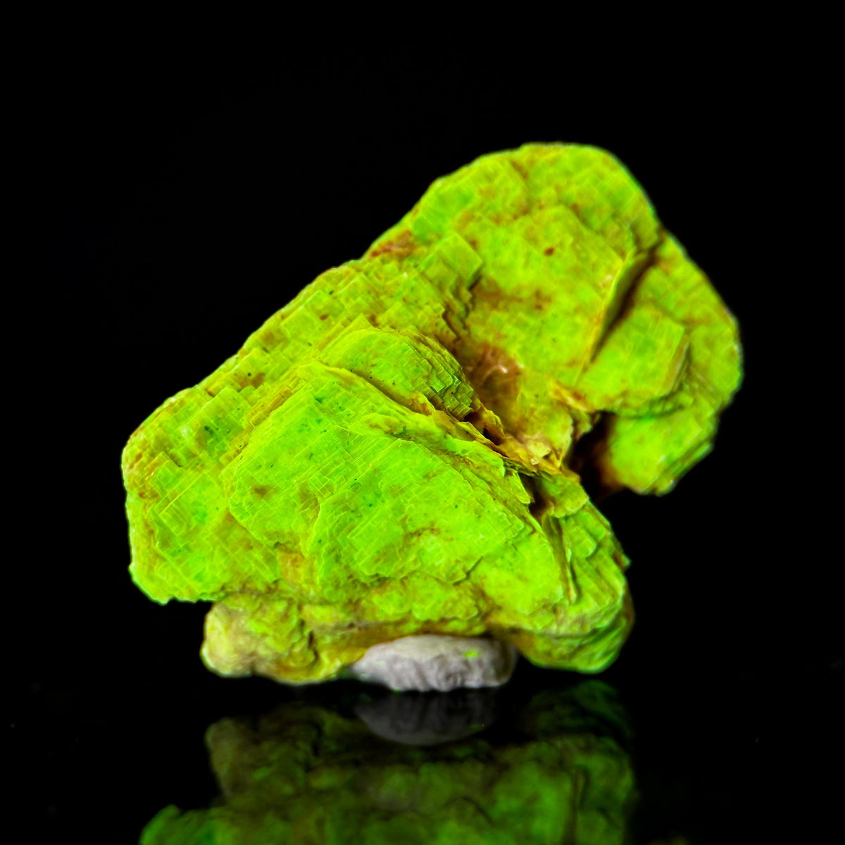 Uranocircite | fluorescent UV reactive crystal, rare mineral specimen from Germany