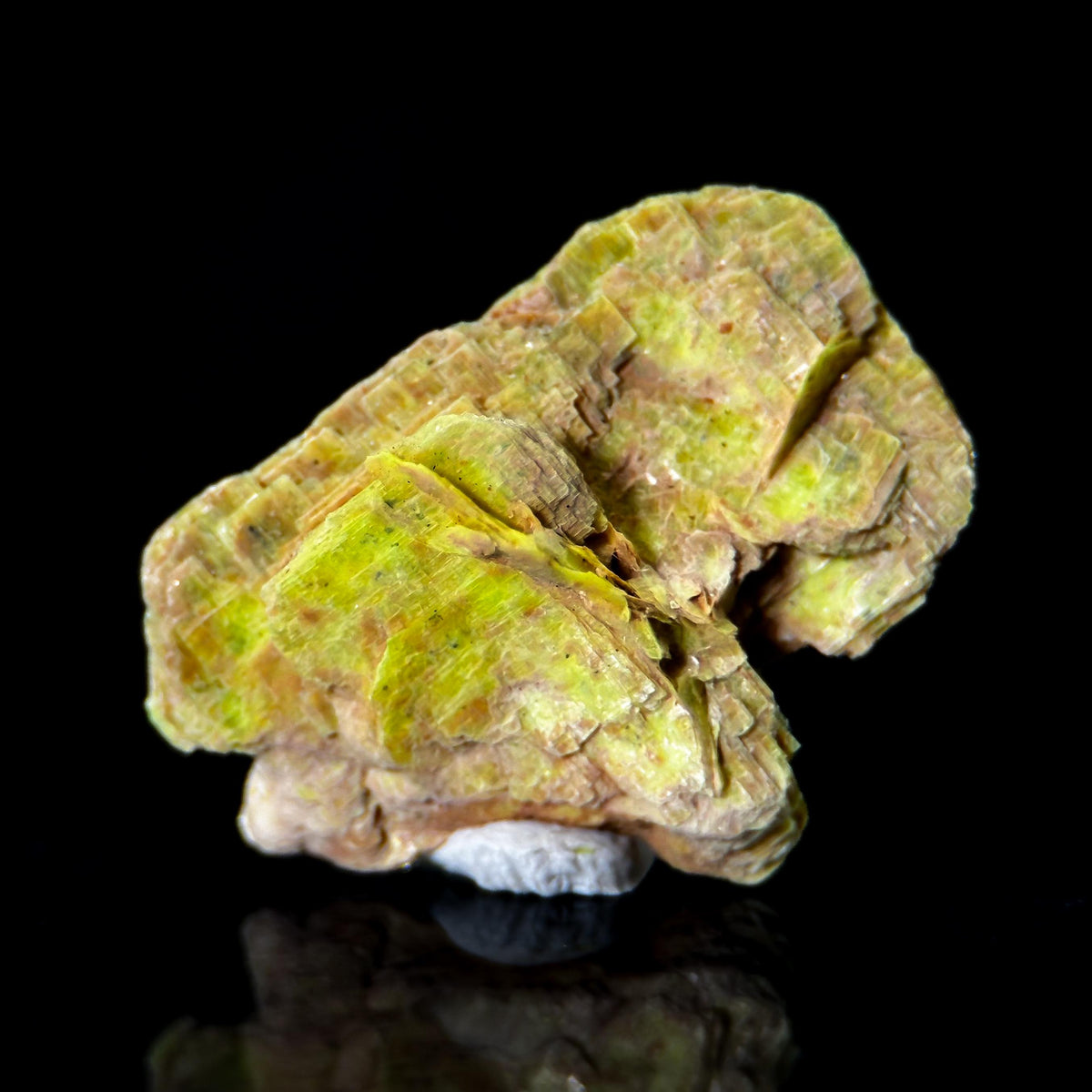 Uranocircite | fluorescent UV reactive crystal, rare mineral specimen from Germany