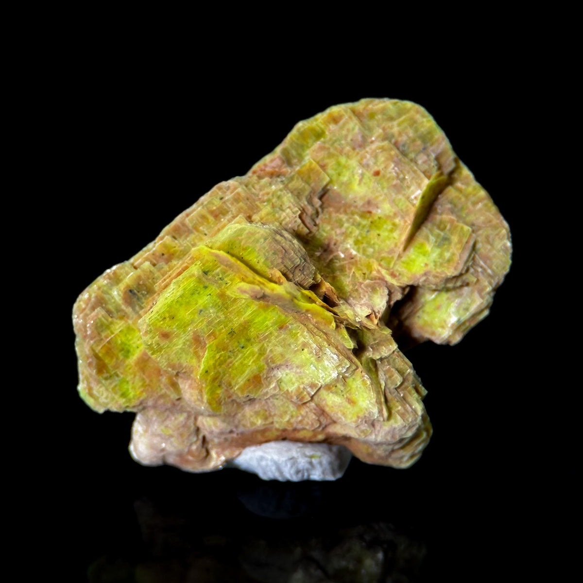 Uranocircite | fluorescent UV reactive crystal, rare mineral specimen from Germany