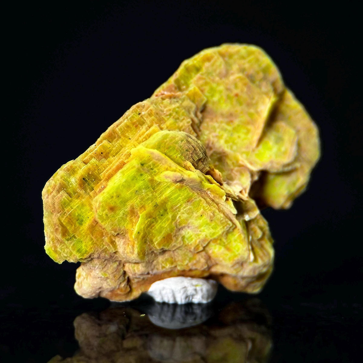 Uranocircite | fluorescent UV reactive crystal, rare mineral specimen from Germany