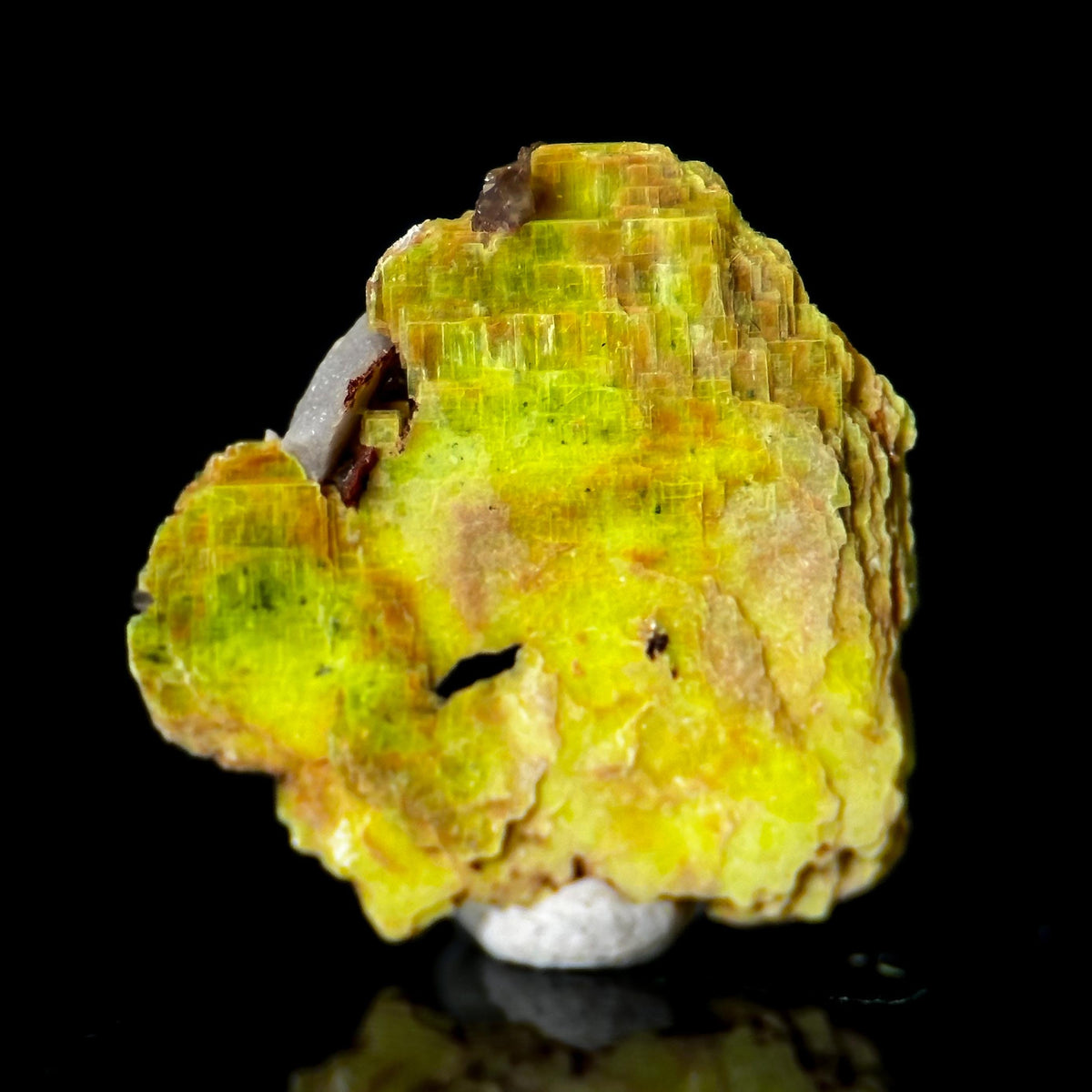 Uranocircite | fluorescent UV reactive crystal, rare mineral specimen from Germany