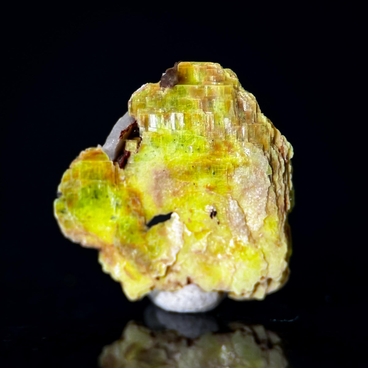 Uranocircite | fluorescent UV reactive crystal, rare mineral specimen from Germany