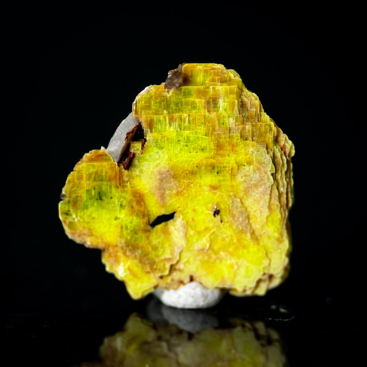 Uranocircite | fluorescent UV reactive crystal, rare mineral specimen from Germany