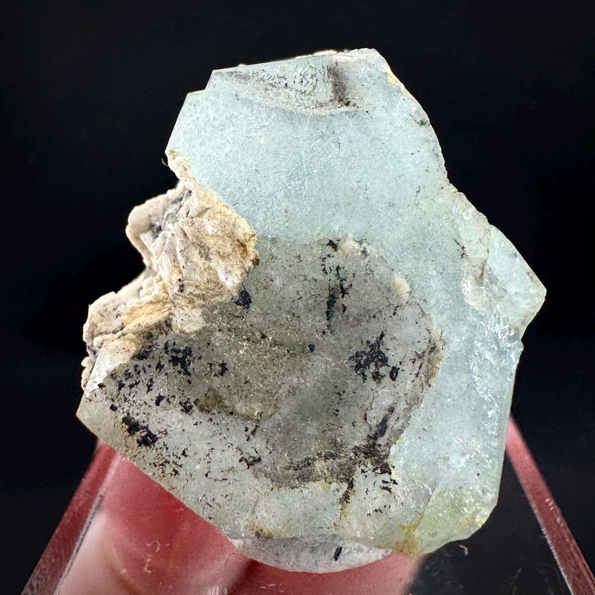 Beryl var. Aquamarine | natural blue crystal, mineral specimen from Namibia