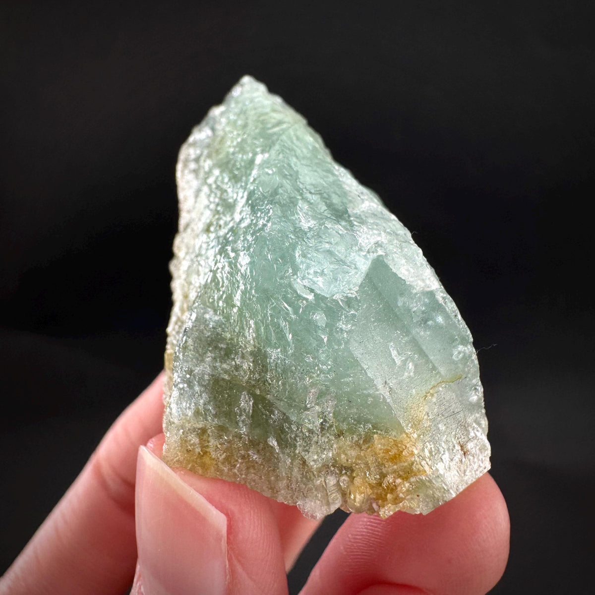 Beryl var. Aquamarine | natural blue crystal, mineral specimen from Namibia