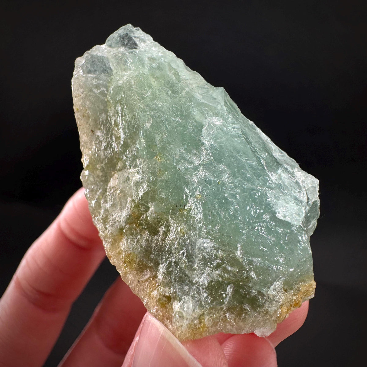 Beryl var. Aquamarine | natural blue crystal, mineral specimen from Namibia