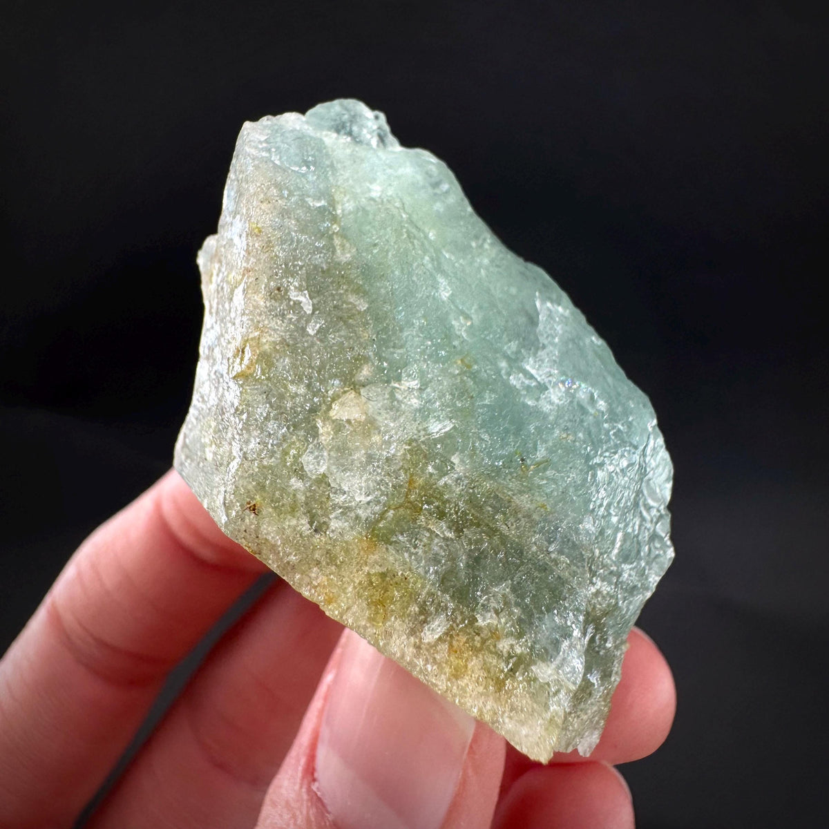 Beryl var. Aquamarine | natural blue crystal, mineral specimen from Namibia